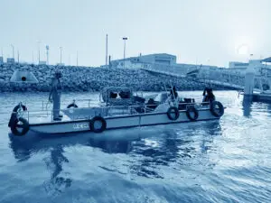 Speed Boat with attached SRP